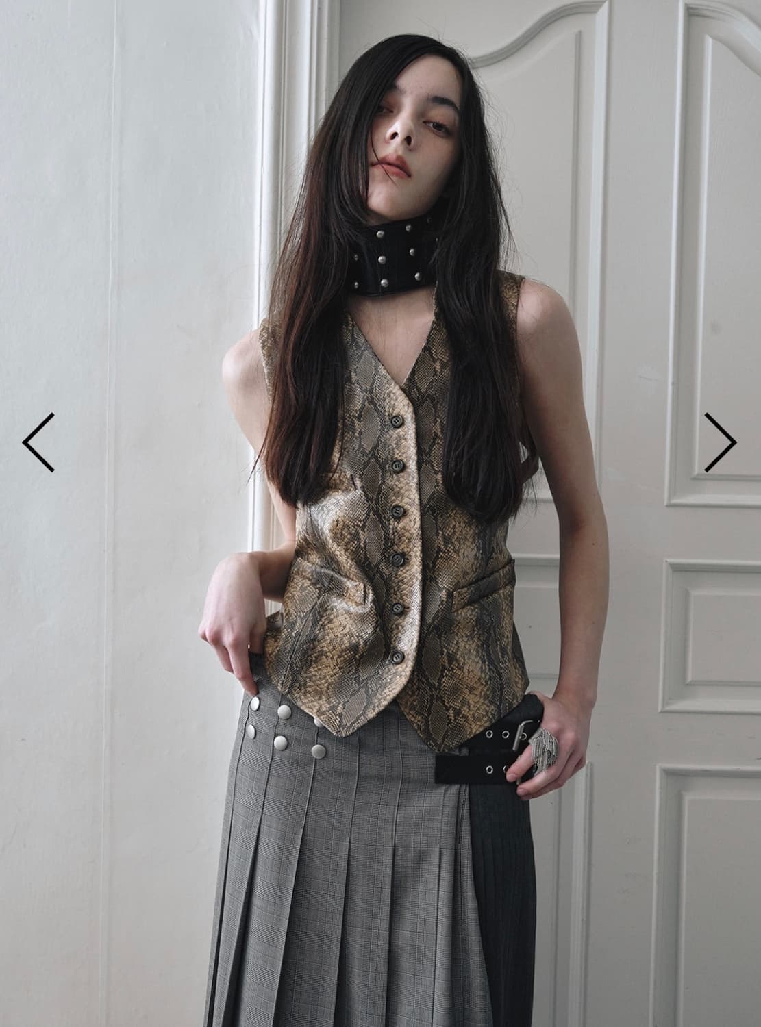 데어드) STRAP-BACK TAILORED VEST  상품이미지1