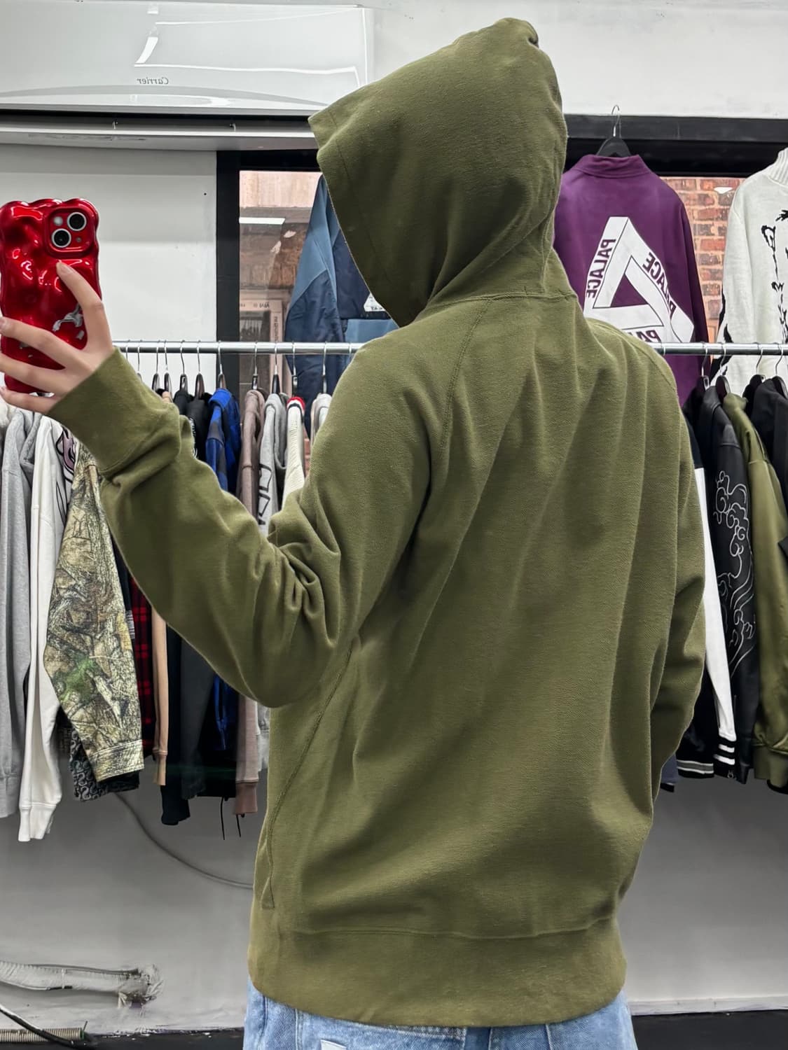 베이프 원포인트 후드집업 상품이미지5