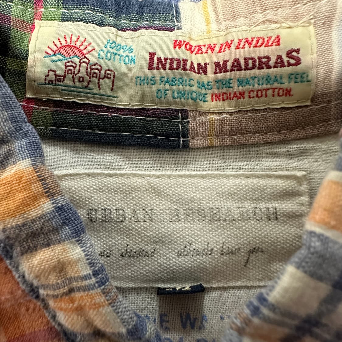 URBAN RESEARCH madras patchwork shirt 상품이미지4