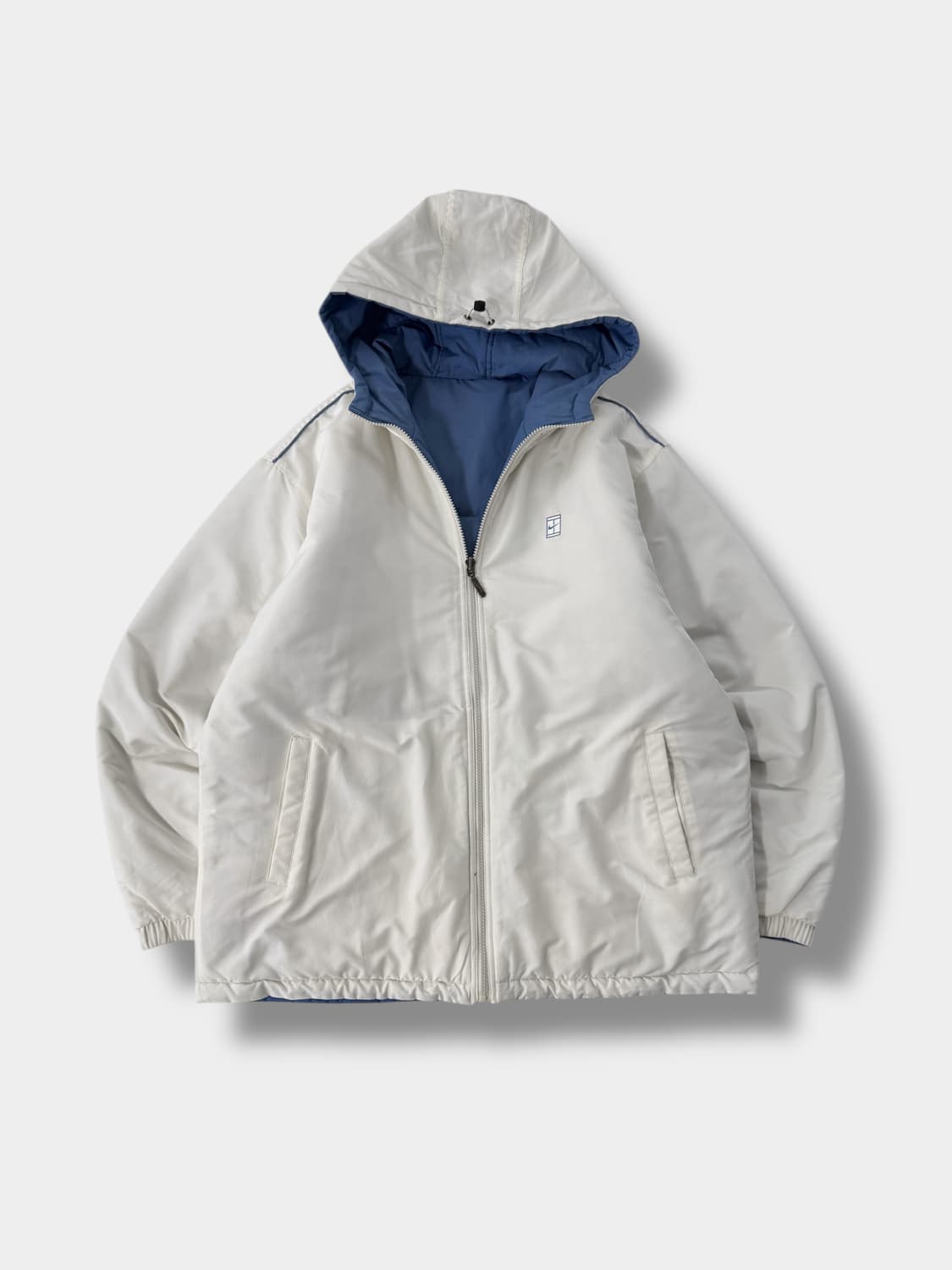 나이키 오버핏 00‘s 양면 리버서블 화이트/하늘 후드 점퍼 상품이미지2