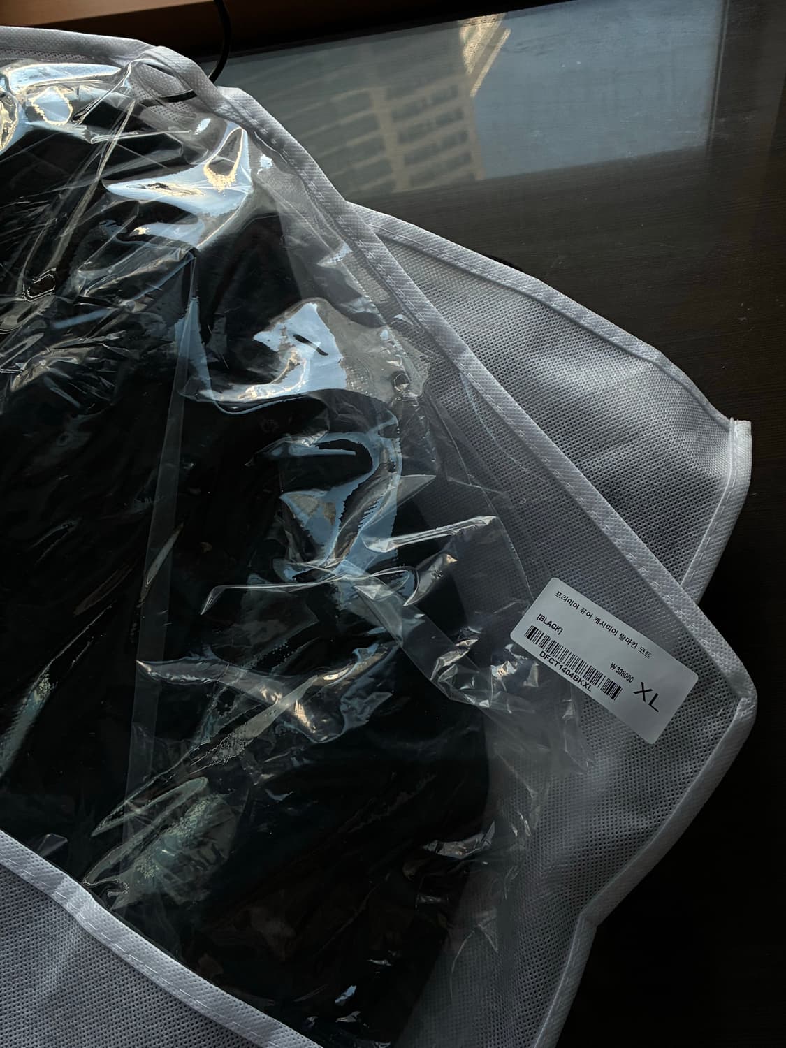 (새상품)(XL) 드로우핏 프리미어 퓨어 캐시미어 발마칸 코트 블랙 판매 상품이미지9