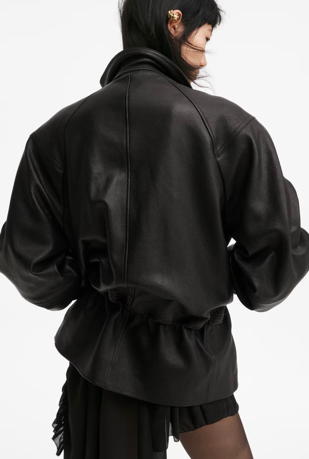 [M]H&M 에이치앤엠 스튜디오 페블럼 레더 자켓 상품이미지6