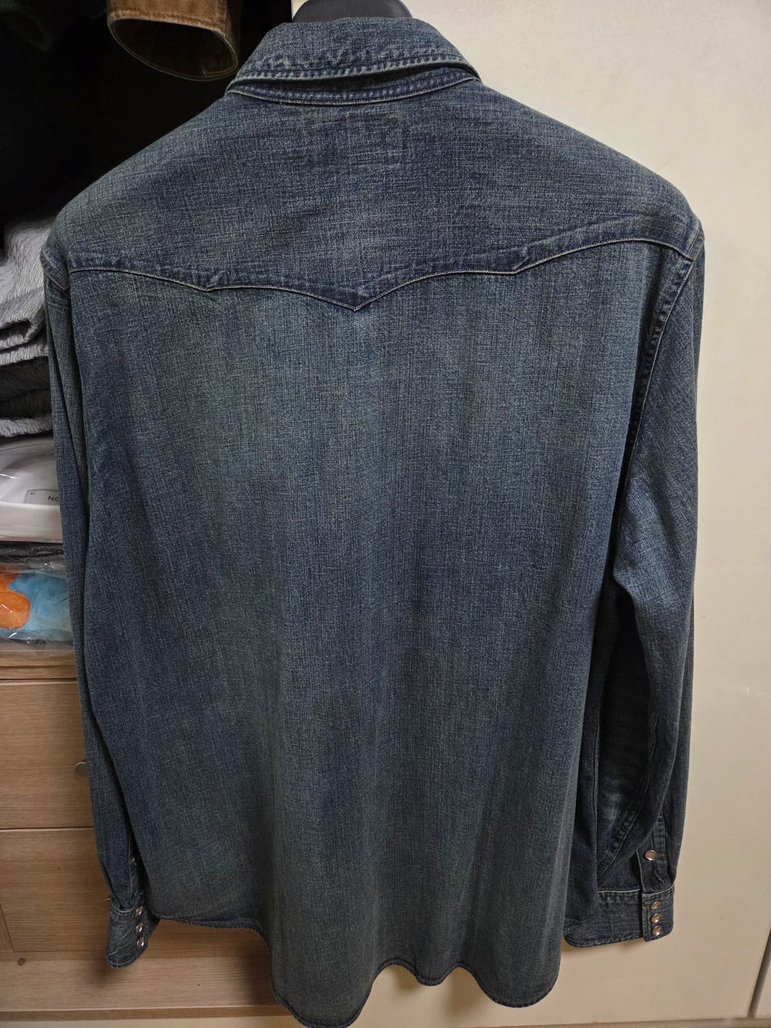 rrl 데님 웨스턴 셔츠 XL 상품이미지2