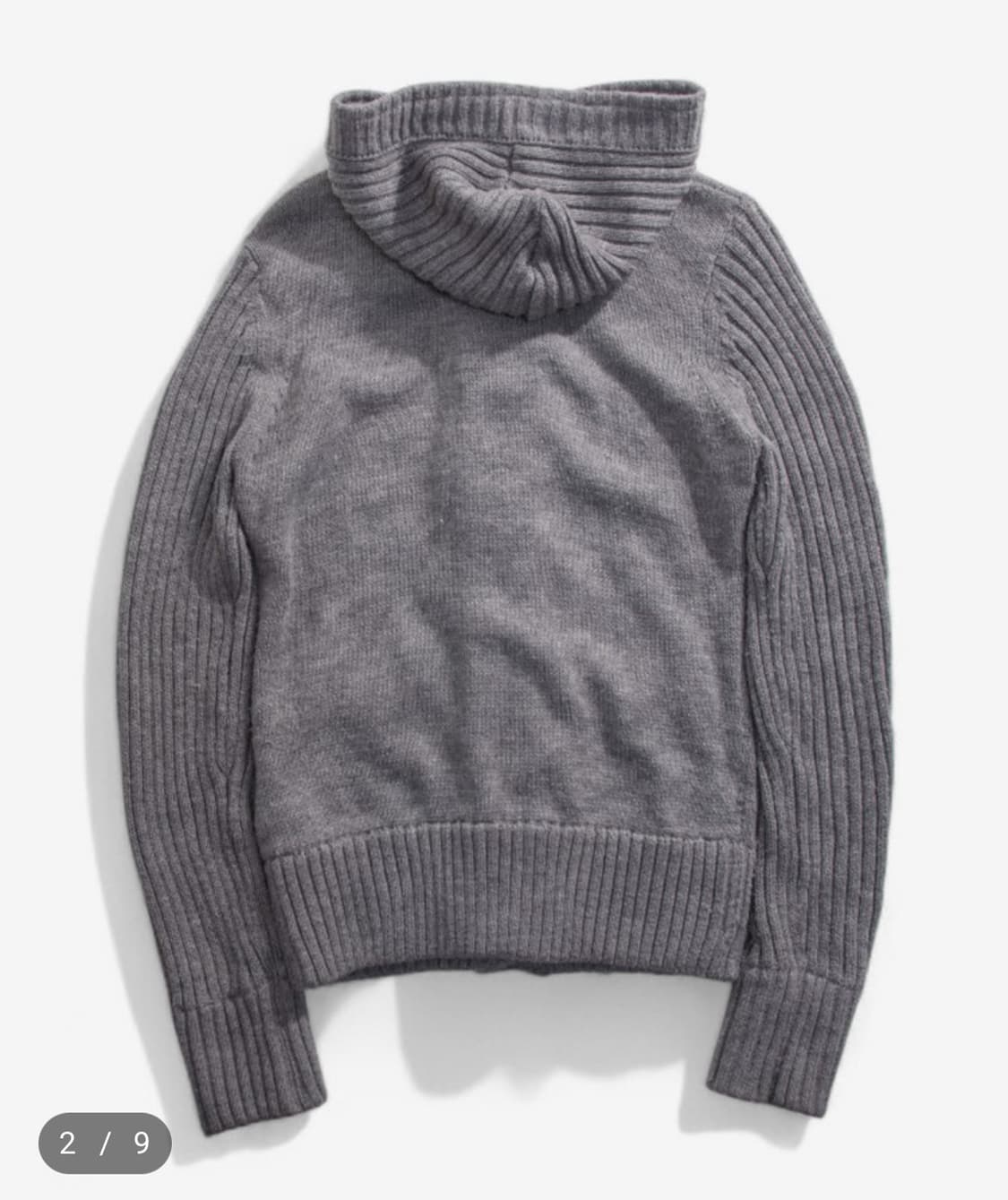 빈티지 후드 니트 가디건 상품이미지3