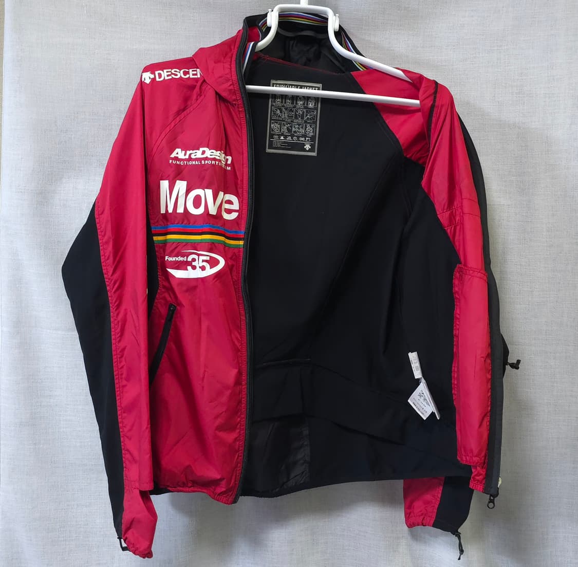 데상트 봄여름 얇은 런닝 져지 자켓 사이클 바람막이 점퍼 100 스트릿 상품이미지7