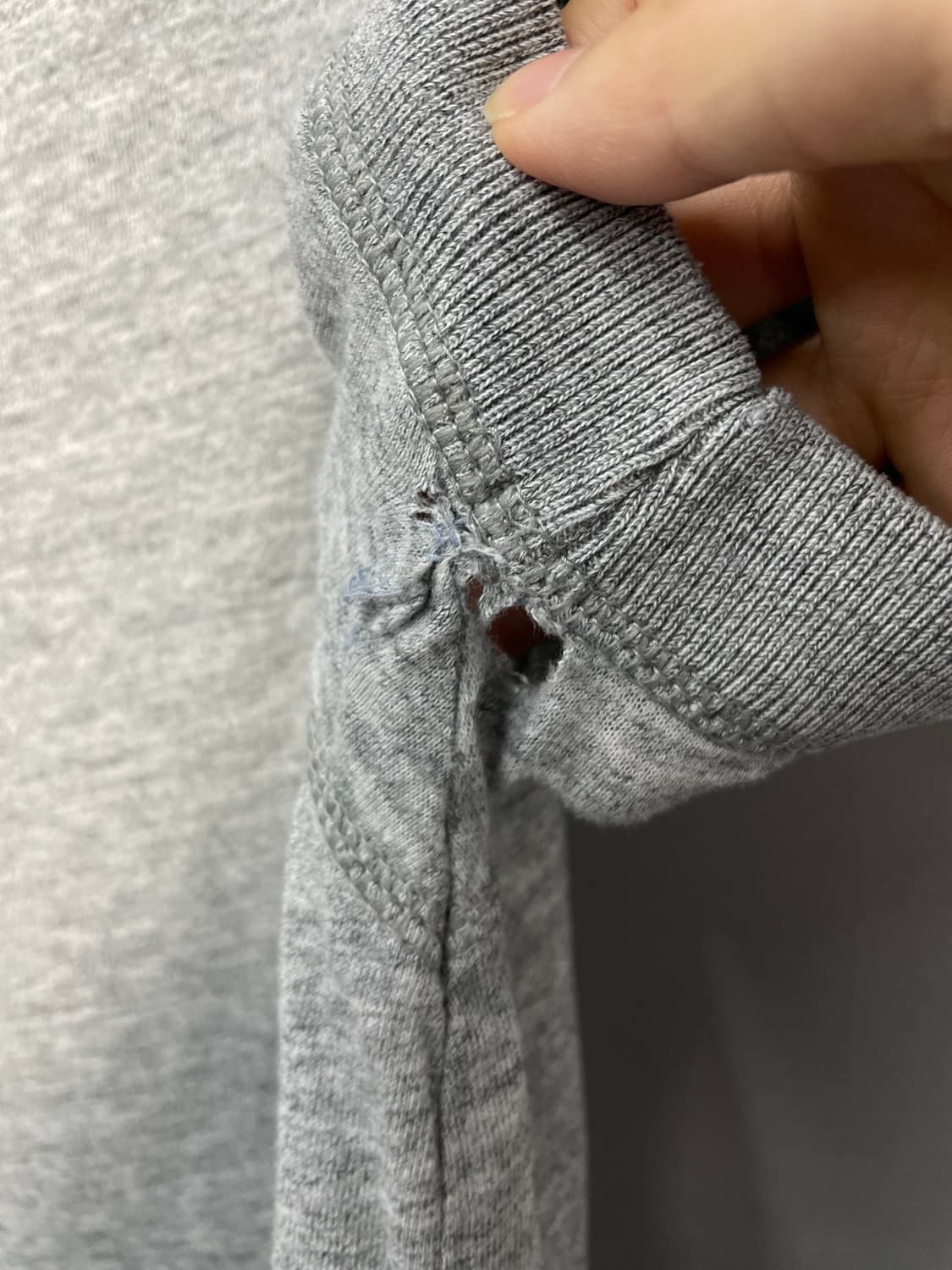홀리스터 로고 자수 헨리넥 그레이 반팔 H2833 상품이미지8