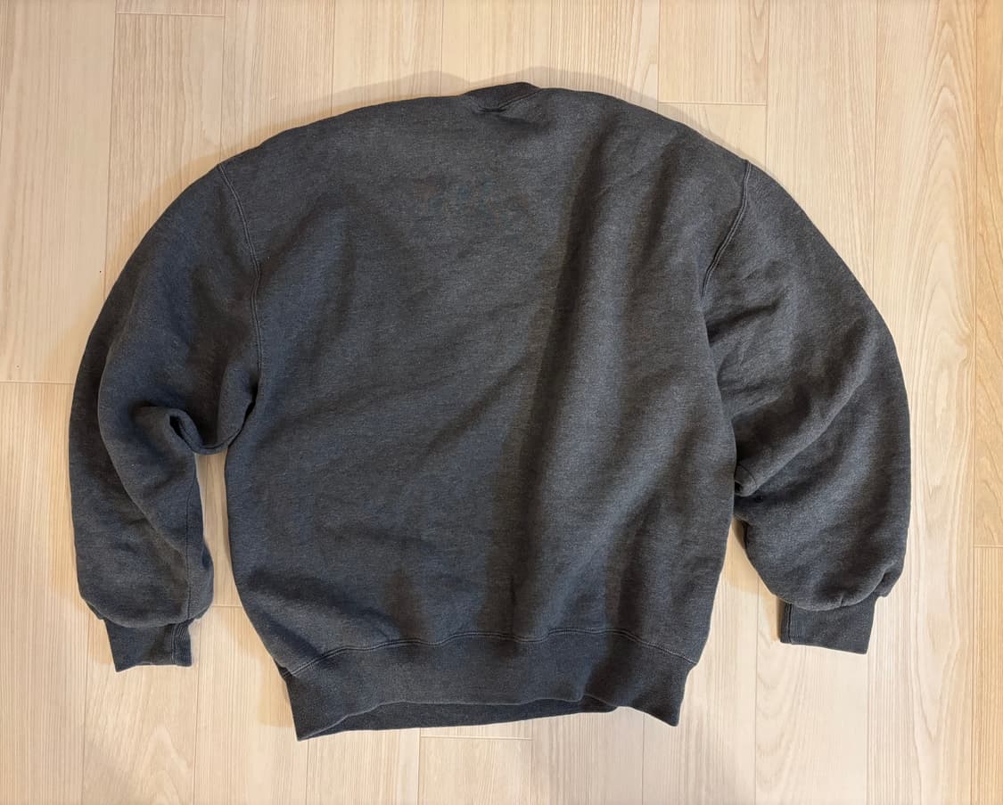 90s russell sweatshirts usa 러셀 스웻셔츠 차콜 상품이미지2