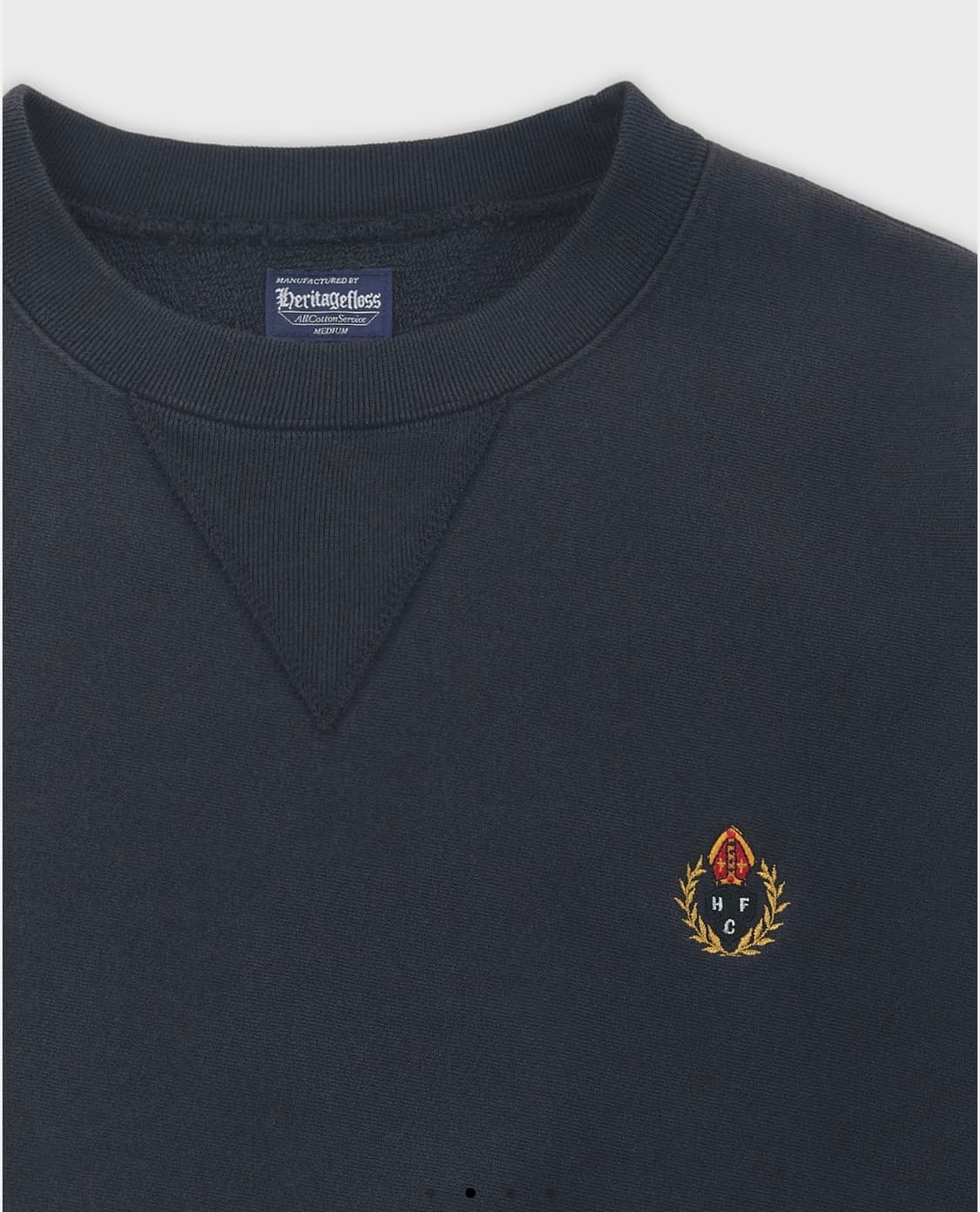 헤리티지플로스 CREST 221 REVERSE CREWNECK 차콜 상품이미지3