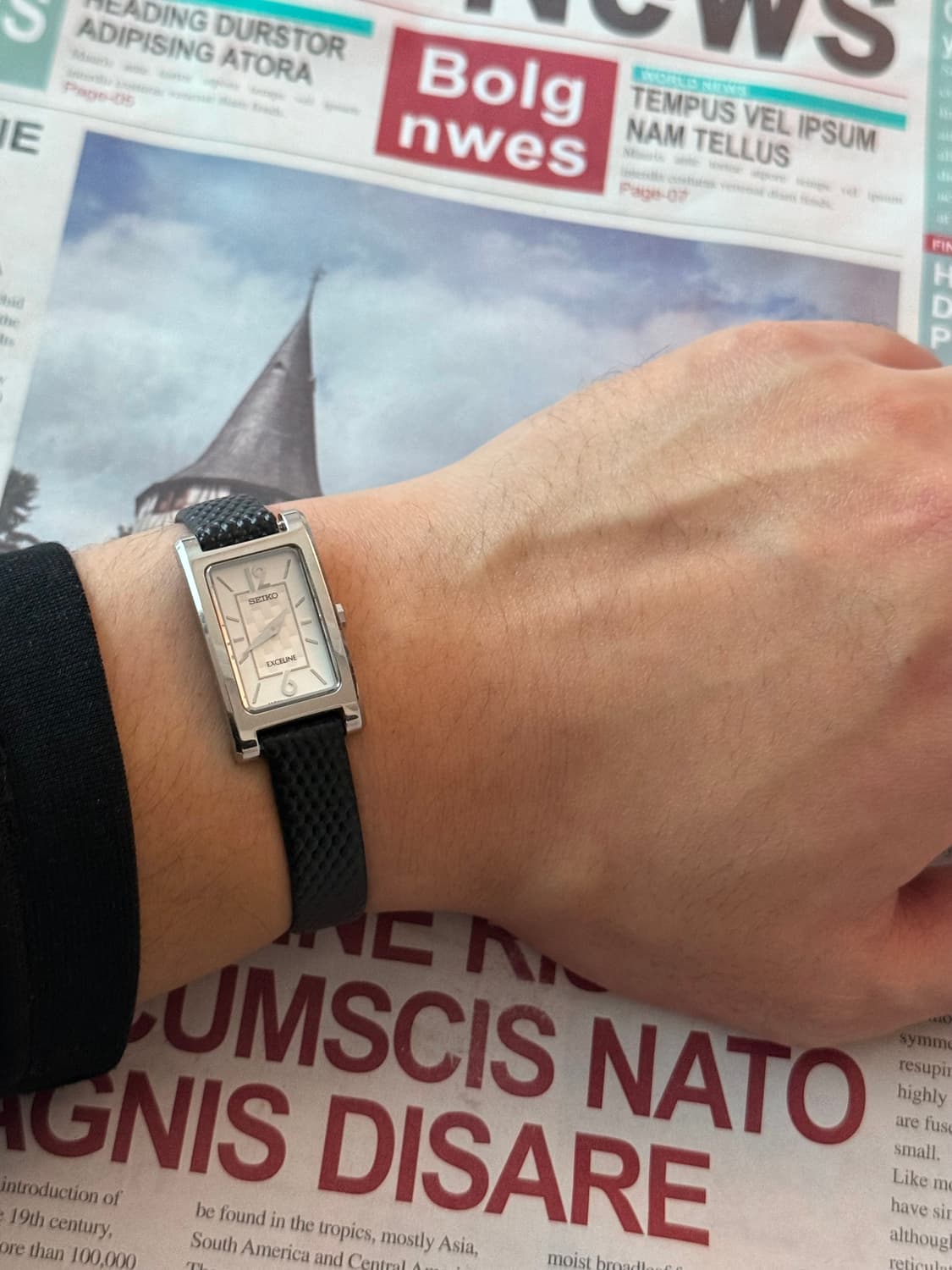 세이코 Seiko Exceline 엑셀린 스퀘어 쿼츠 레이디스 상품이미지4