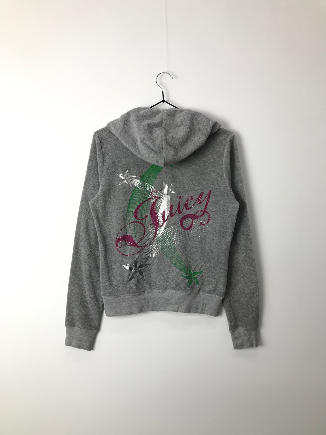 'Juicy Couture' Y2k Velvet Hoodie Zip up 상품이미지5