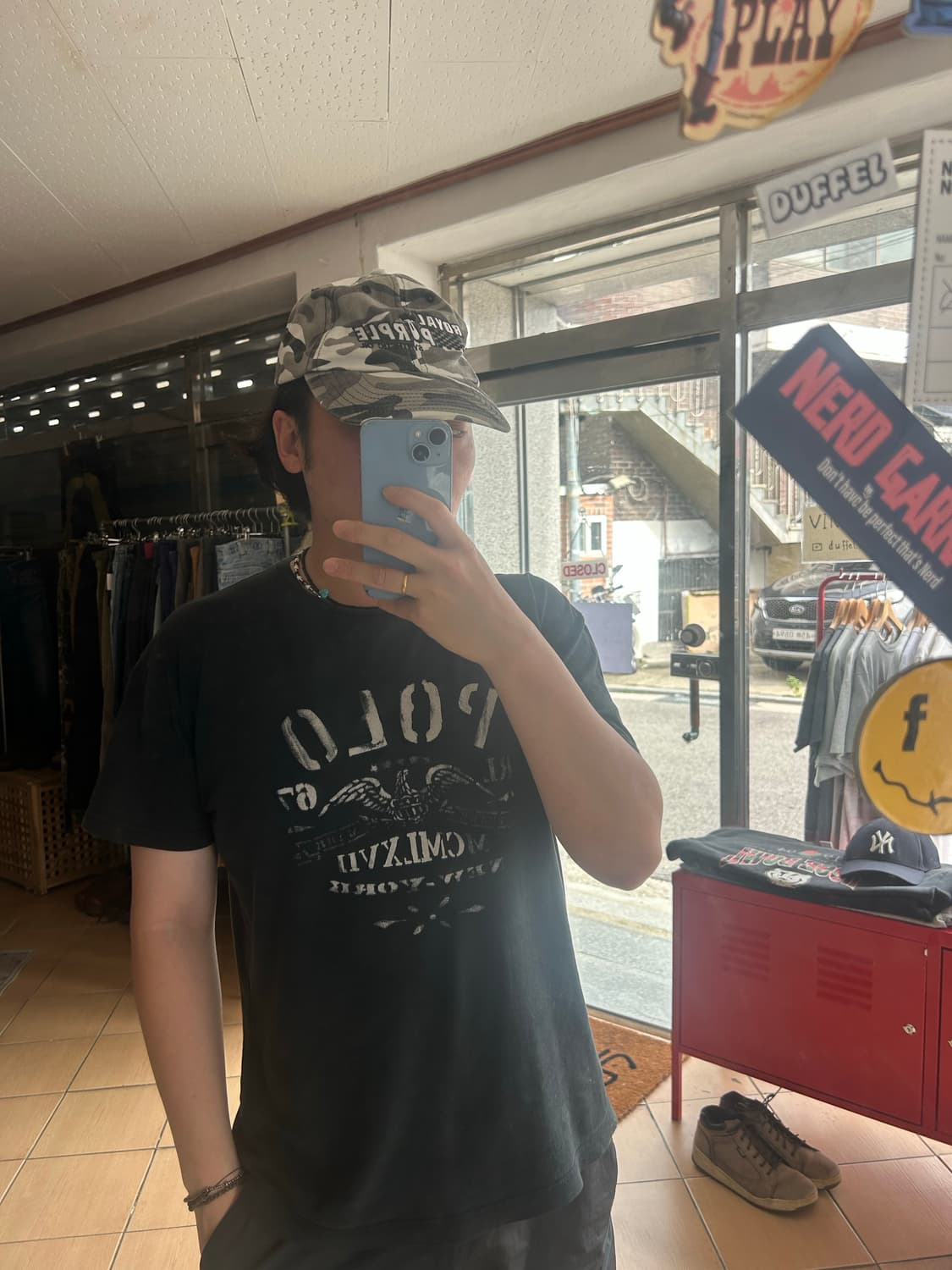 90‘s White camo cap 상품이미지5