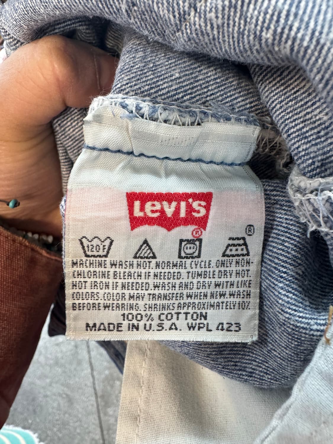 90s 리바이스 빈티지 501xx 워싱 데님 팬츠 32 상품이미지8