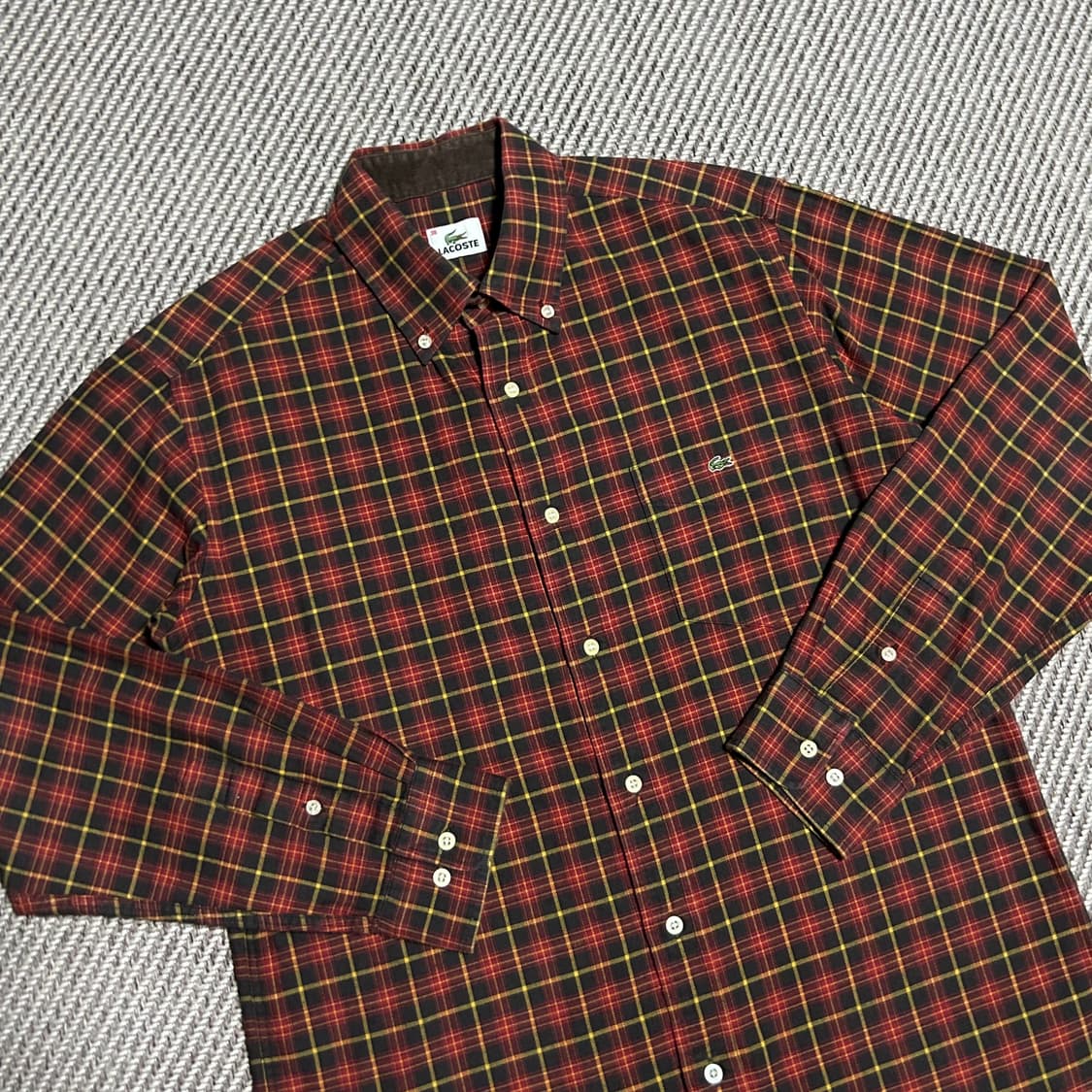 [M] Lacoste 라코스테 클래식 체크셔츠 상품이미지2