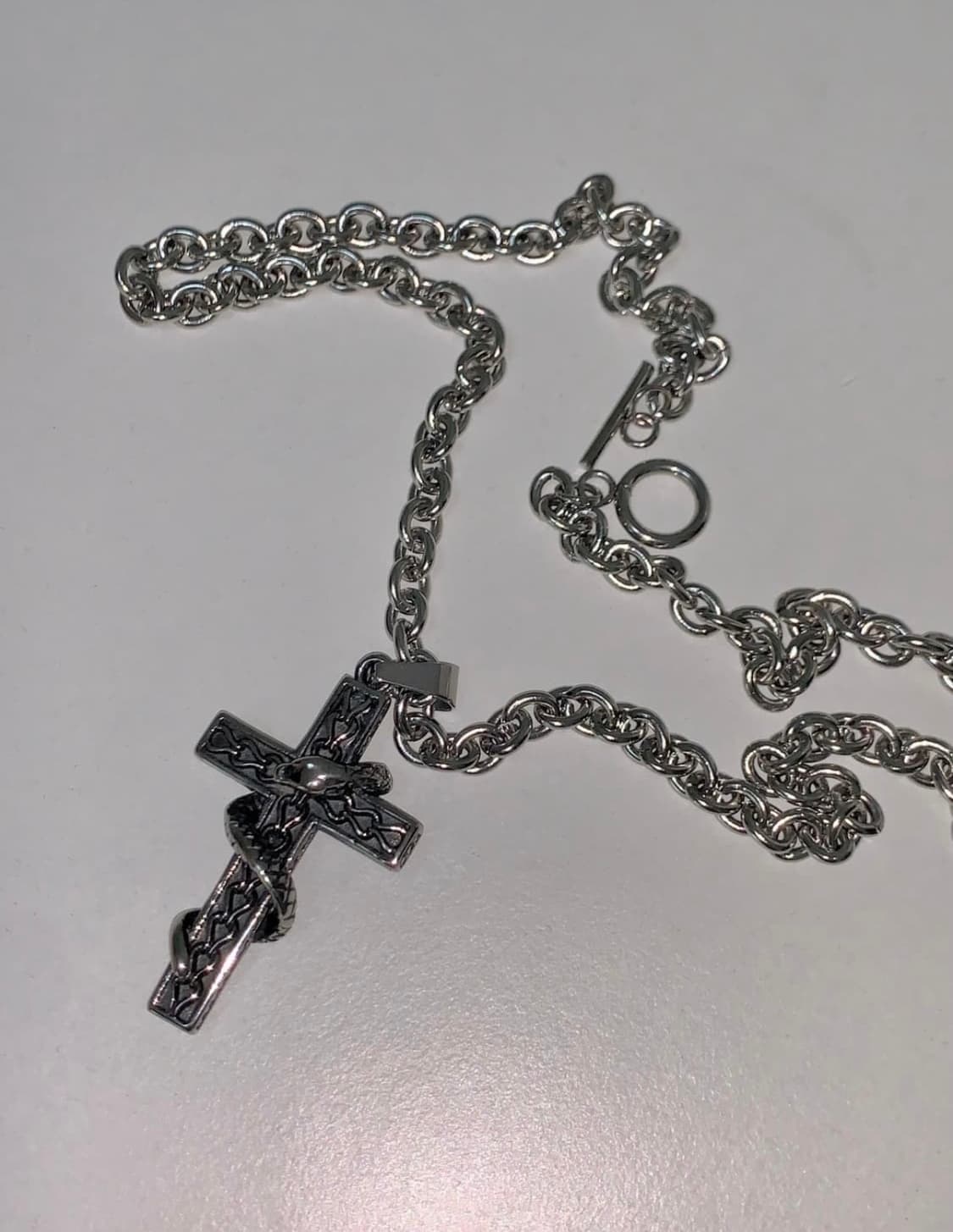 십자가 뱀 목걸이 상품이미지1