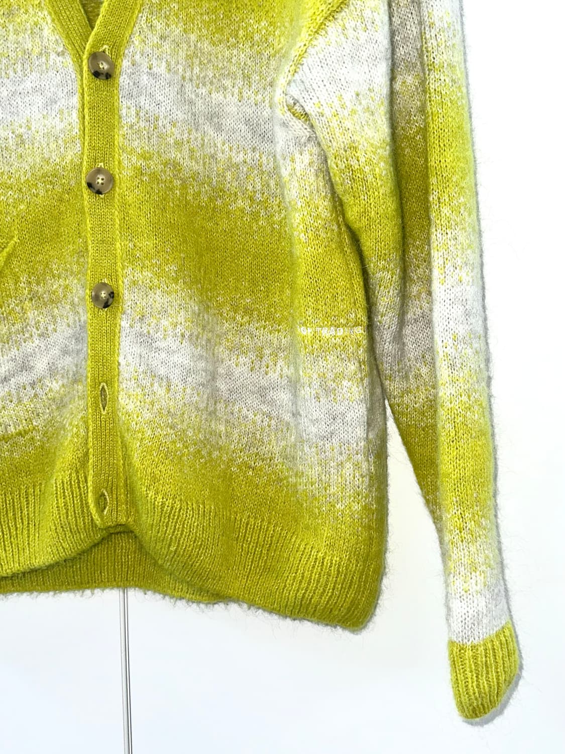 POP TRADING COMPANY 모헤어 스트라이프 가디건 (S, 새상 상품이미지3