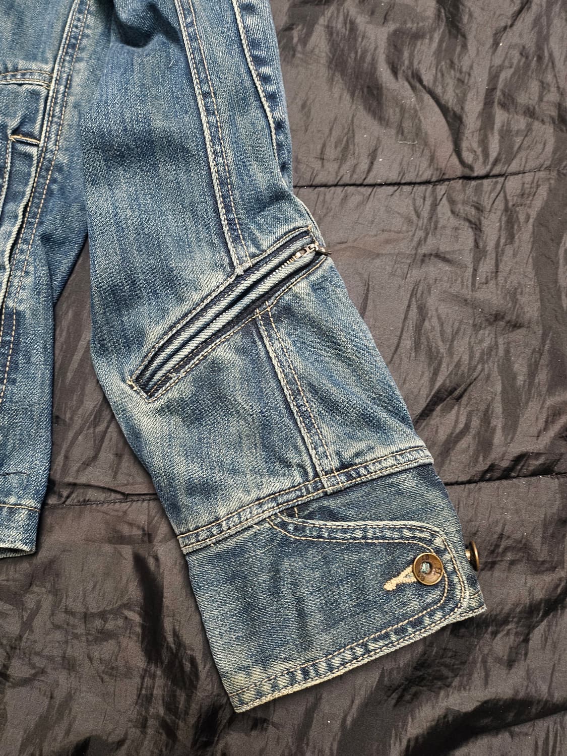 지스타 싱글 차이나 데님 자켓 L 상품이미지5