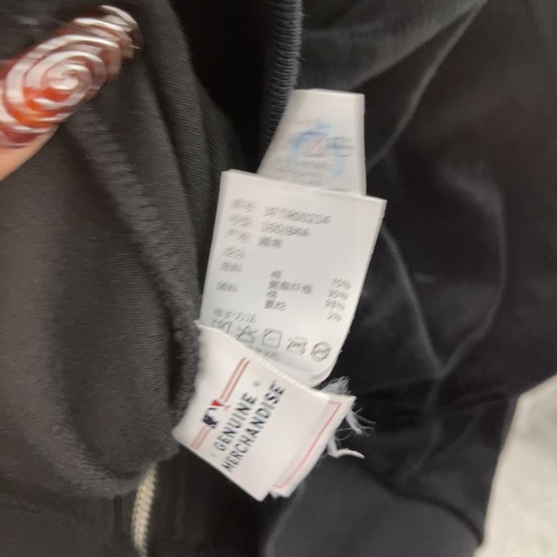 MLB 뉴욕양키스 스트릿 힙합 벨벳 크롭 후드집업 95 C09471 상품이미지6