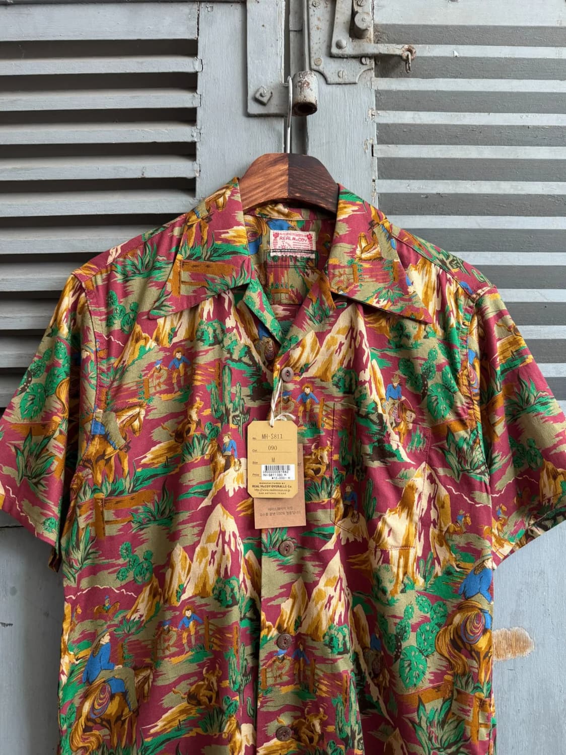 [M]The Real McCoy's 리얼맥코이 하와이안 셔츠 상품이미지1