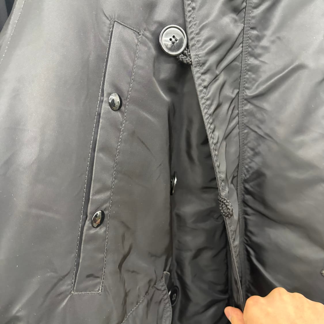 알파인더스트리 n3b 블랙 후드 패딩 점퍼 남/M 상품이미지3