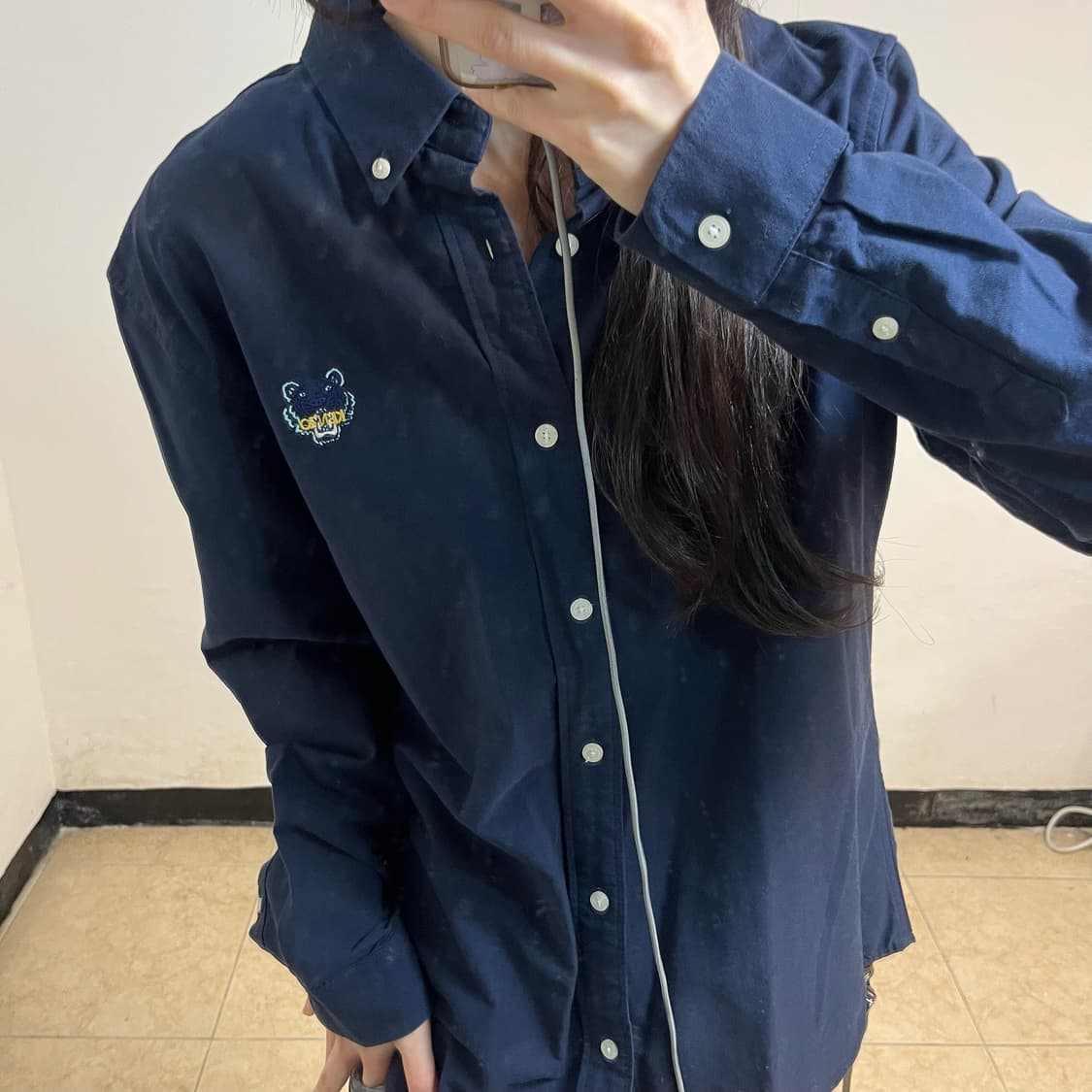 Kenzo navy shirt 상품이미지3