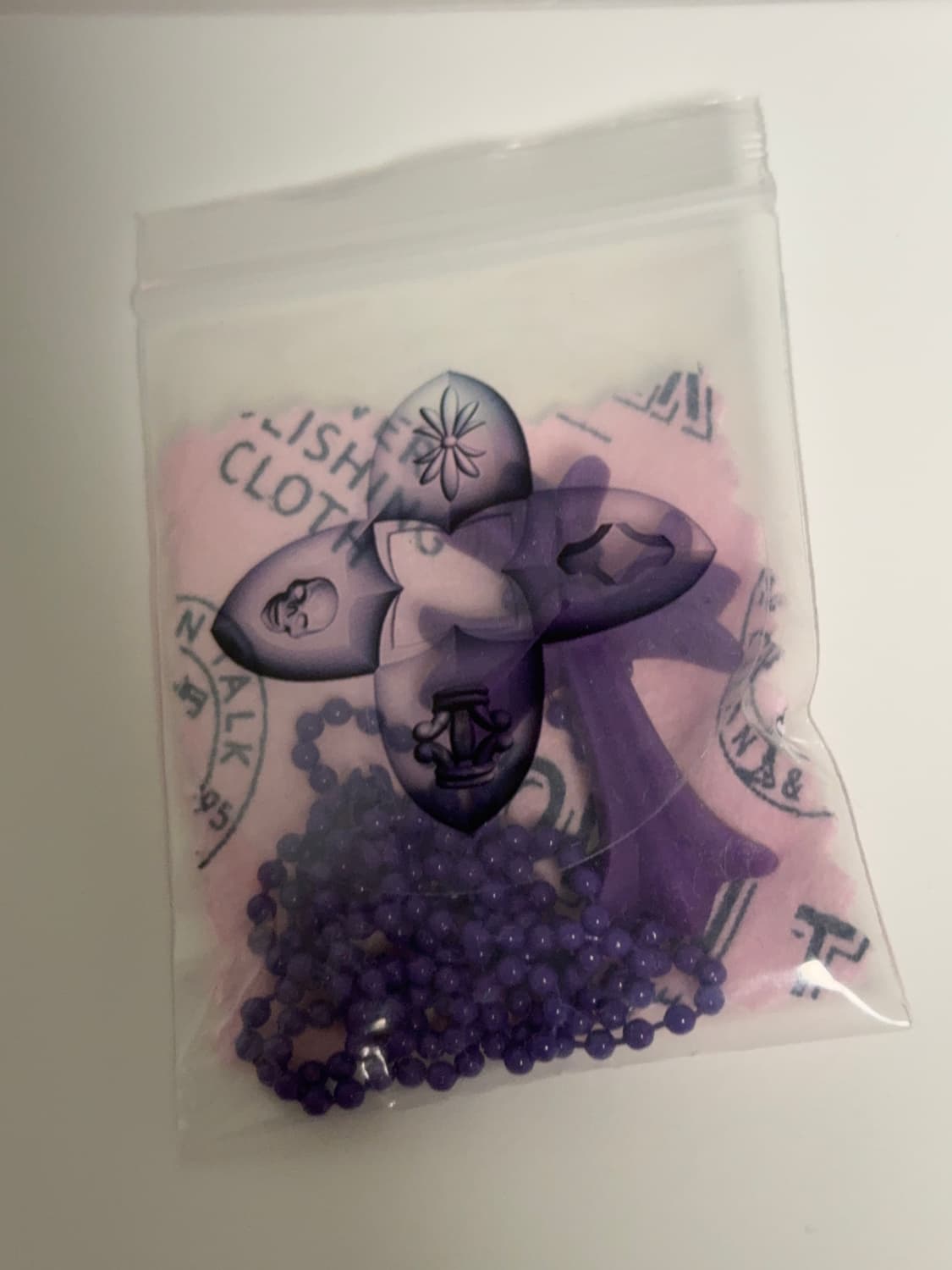 크롬하츠 실리콘 실리크롬 목걸이 퍼플 상품이미지2