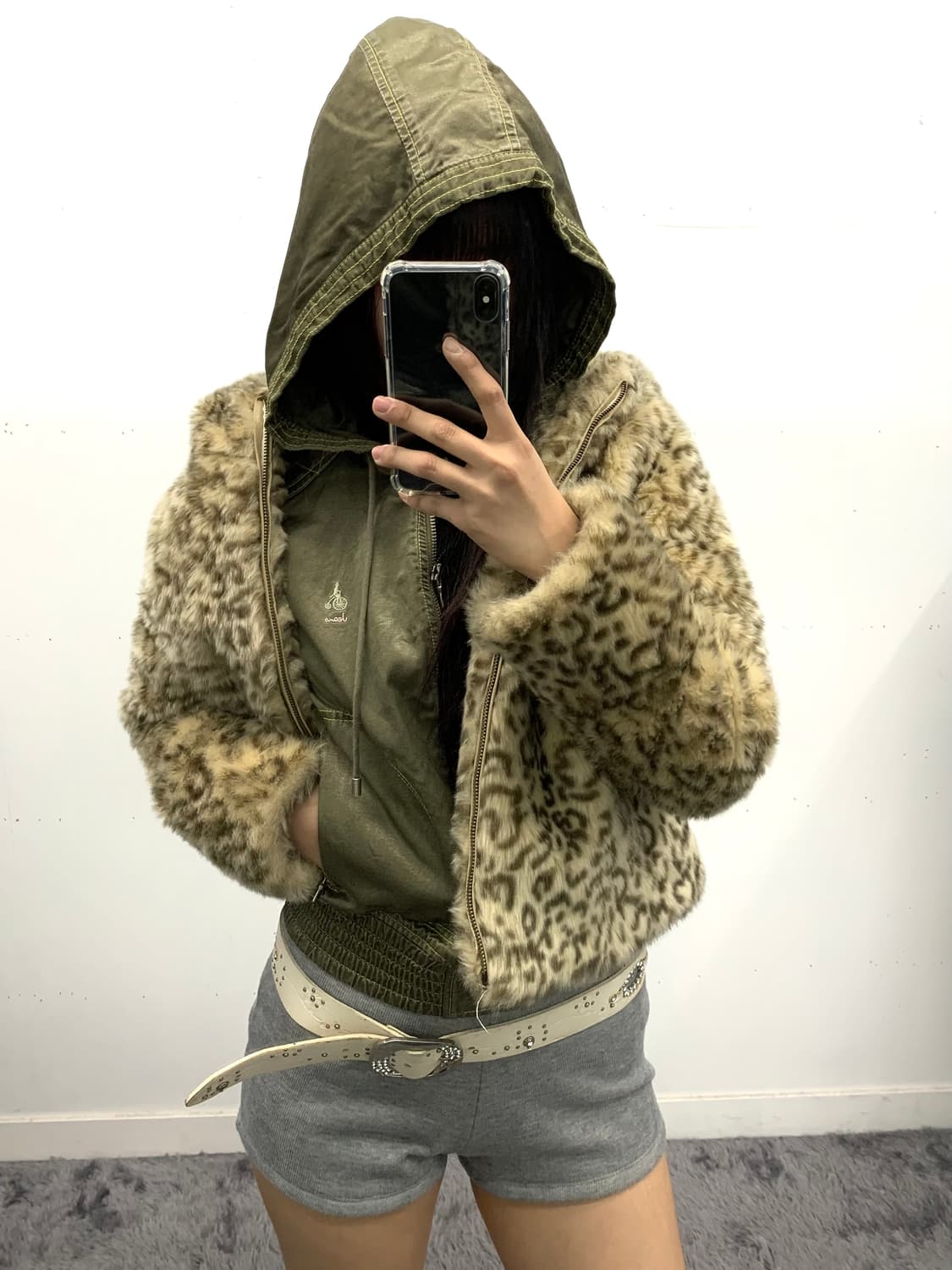 빈폴 y2k 크롭 후드집업 상품이미지3