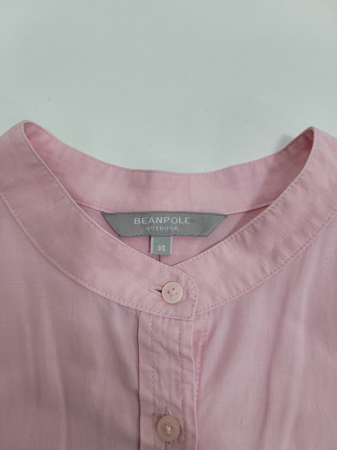 BEANPOLE 빈폴 스탠드 칼라 코튼 린넨 셔츠 / 여 95 인디핑크
 상품이미지6