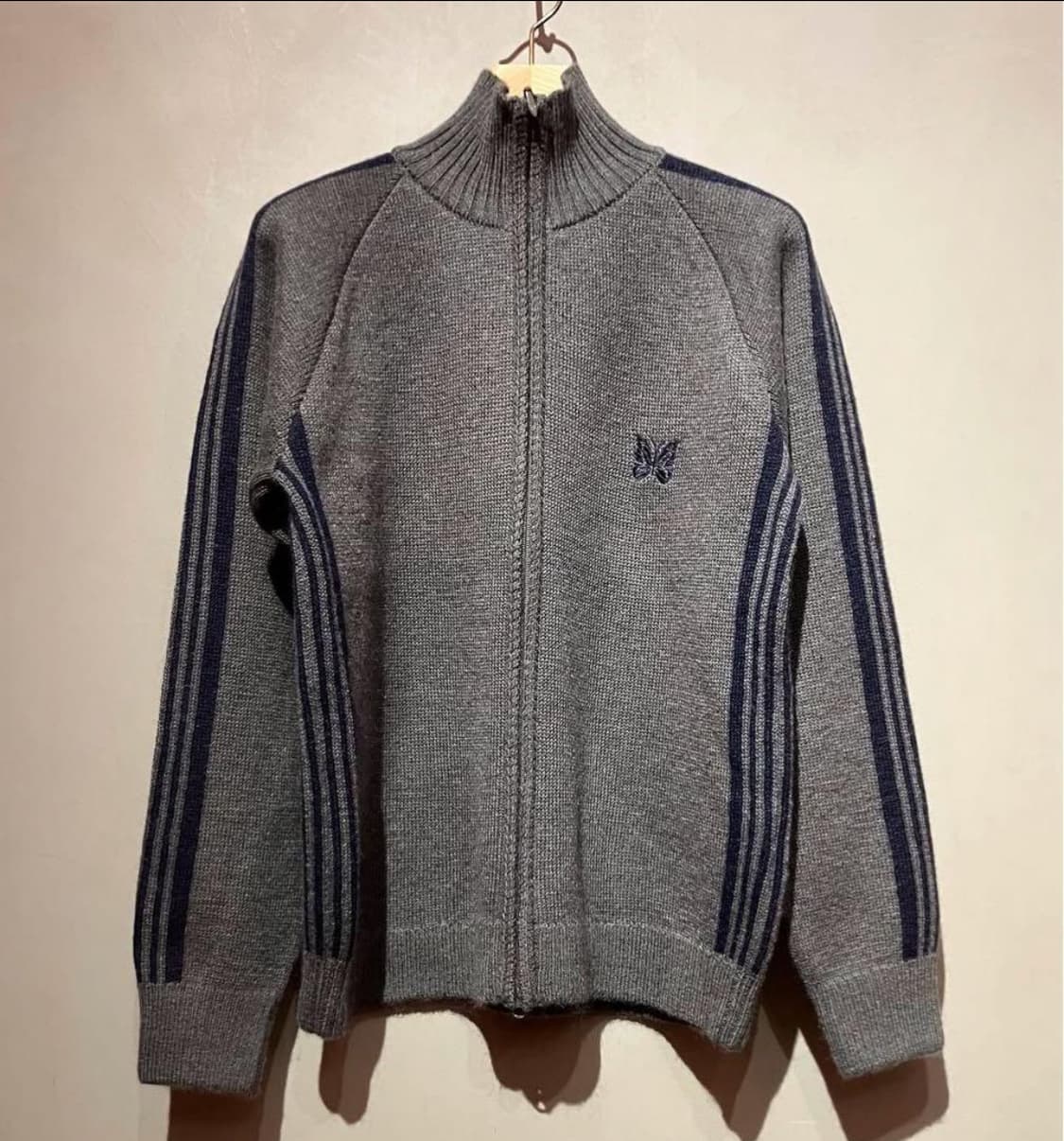 니들즈 빔즈 모헤어 트랙자켓 xl 그레이네이비 상품이미지2