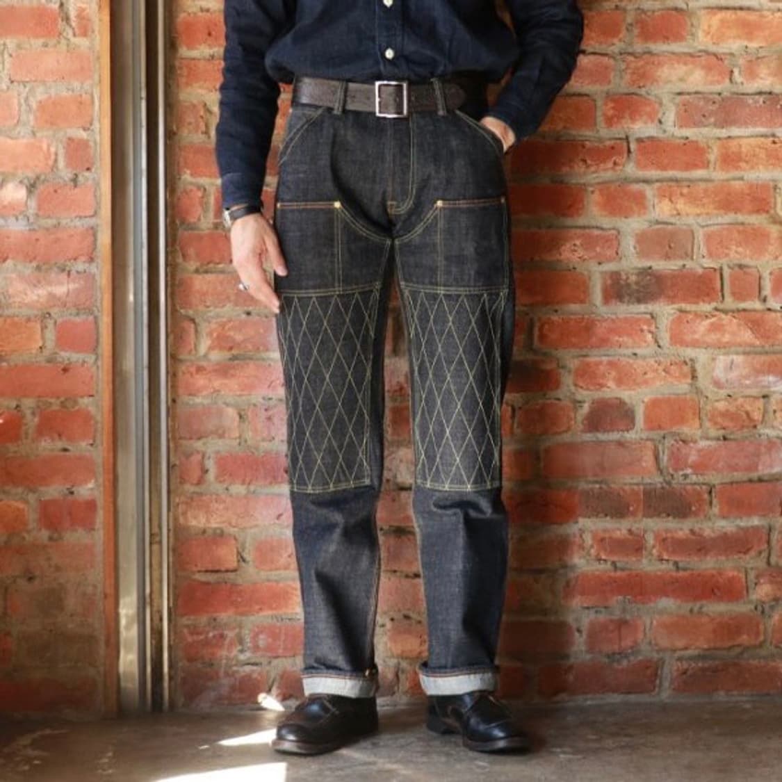 [32]트로피클로딩 1606W 더블니 스탠다드 더트 데님 팬츠 상품이미지2