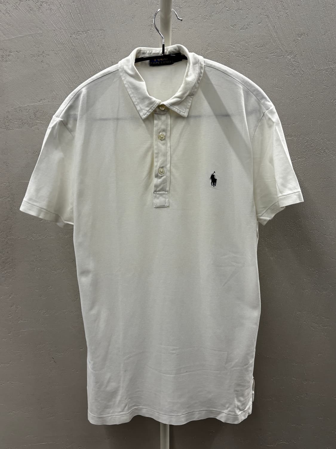 폴로 랄프로렌 화이트 반팔 카라티 M 상품이미지2