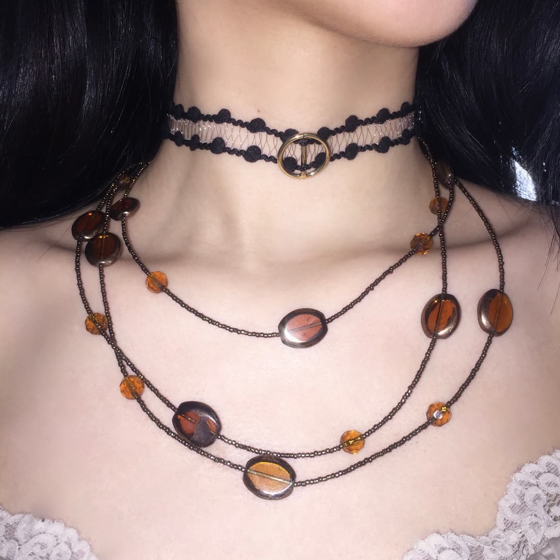 Handmade 오리엔탈 페어리 앤틱 necklace 상품이미지2