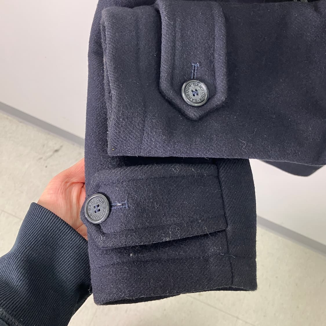 바버 울 후드 더플 코트 34 상품이미지7