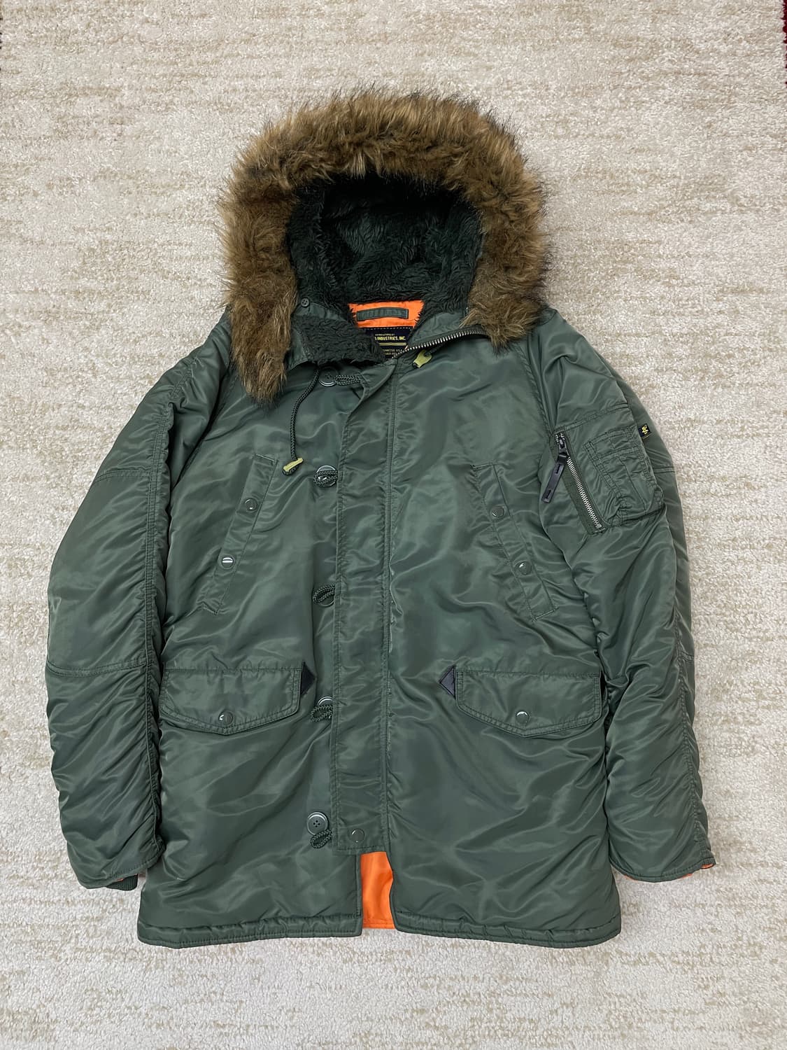 [M] 알파인더스트리 N3-B 패딩 점퍼 자켓 야상 빈티지 상품이미지1