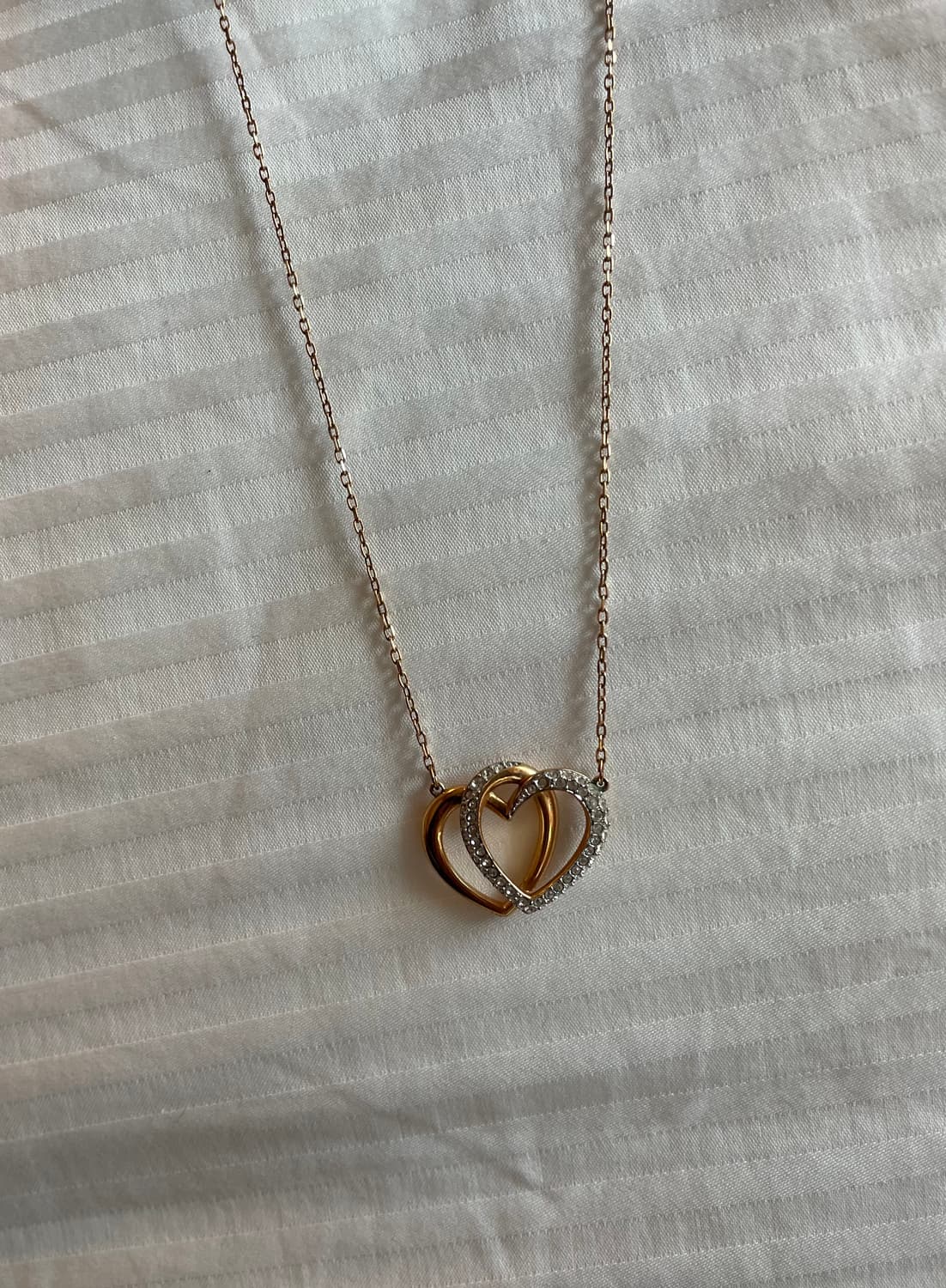 스와로브스키 정품 디어 하트 목걸이 네크리스 골드컬러 크리스탈 상품이미지2