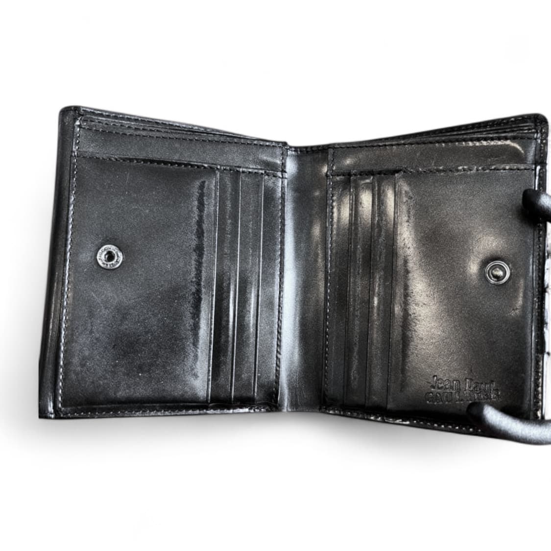 장폴고티에 뉴로즈 형압 레더 지갑 00s 아카이브 상품이미지8