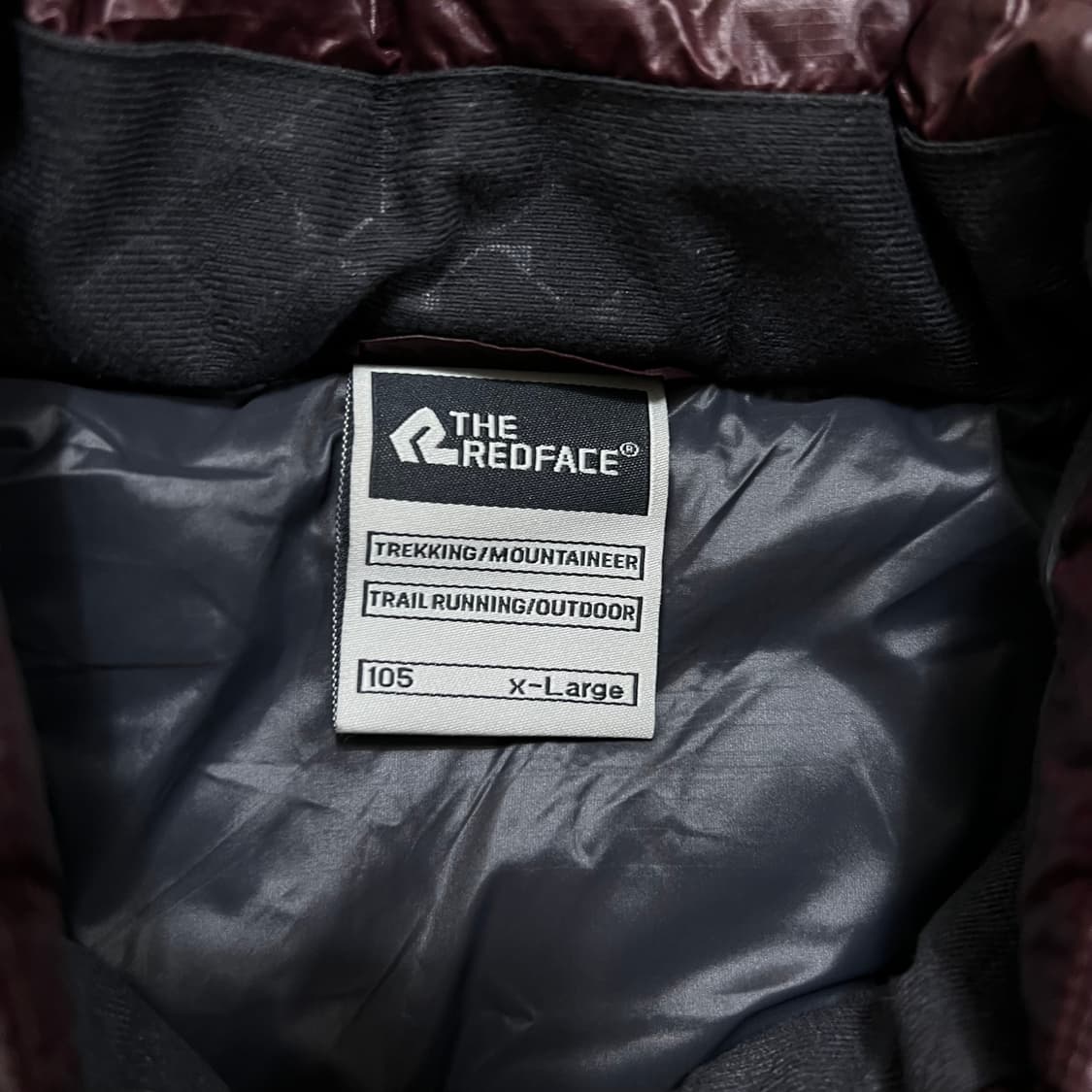 더레드페이스 아웃도어 구스다운 경량패딩 점퍼 [버건디] XL/105 상품이미지5