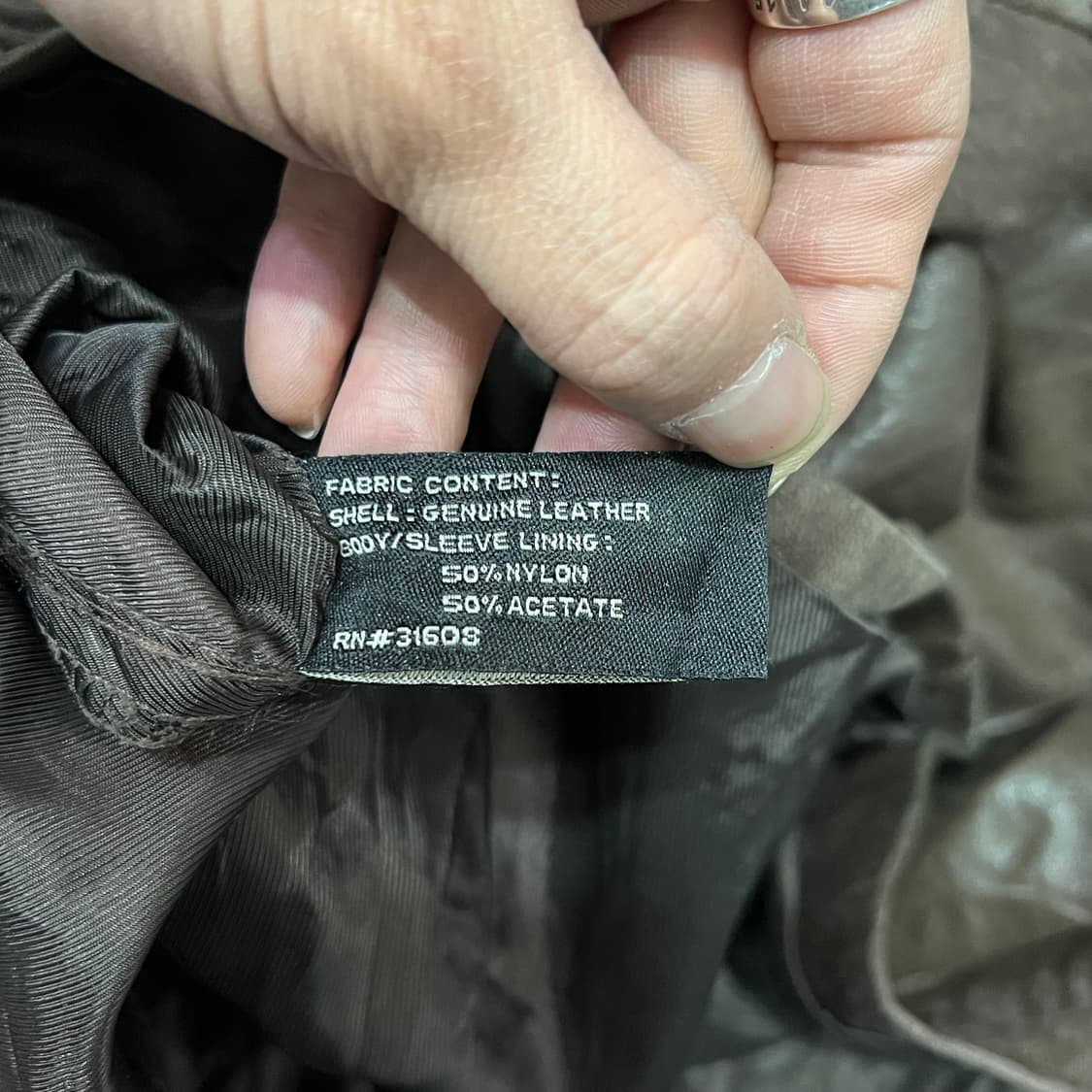  조스에이뱅크 레더 카라 자켓 y15014 상품이미지8