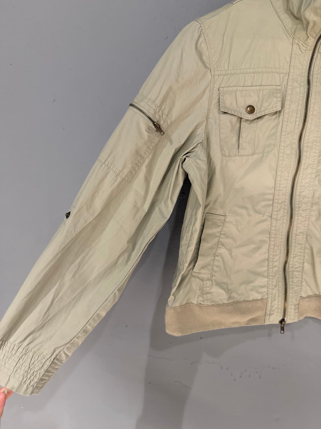 2-pocket detail high-neck jacket 상품이미지7