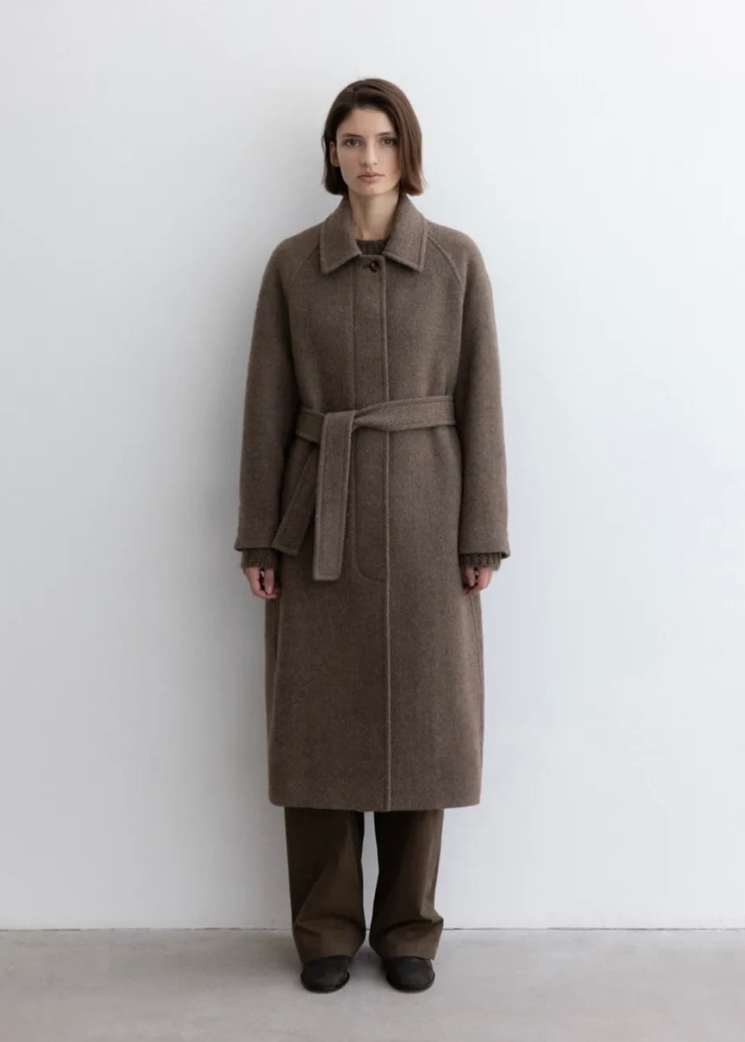 모이아 balmacaan coat(taupe) 상품이미지4