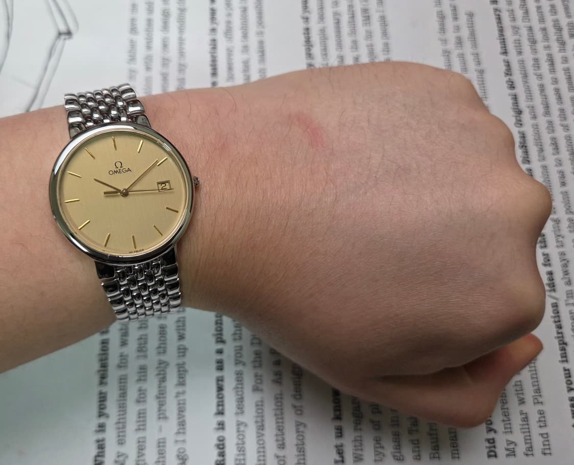 빈티지 오메가 드빌 동전쿼츠 세로판 다이얼 싱글데이트 쓰리침 ver.
 상품이미지7