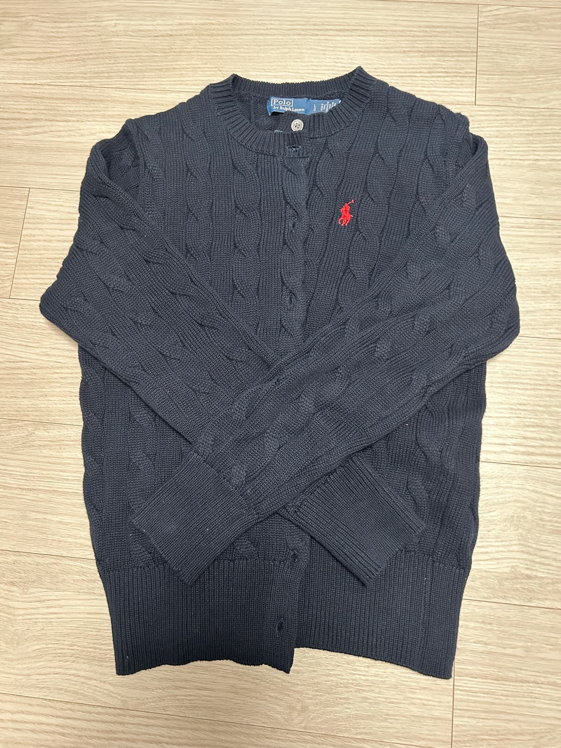 폴로 니트 가디건 걸즈 L 상품이미지1