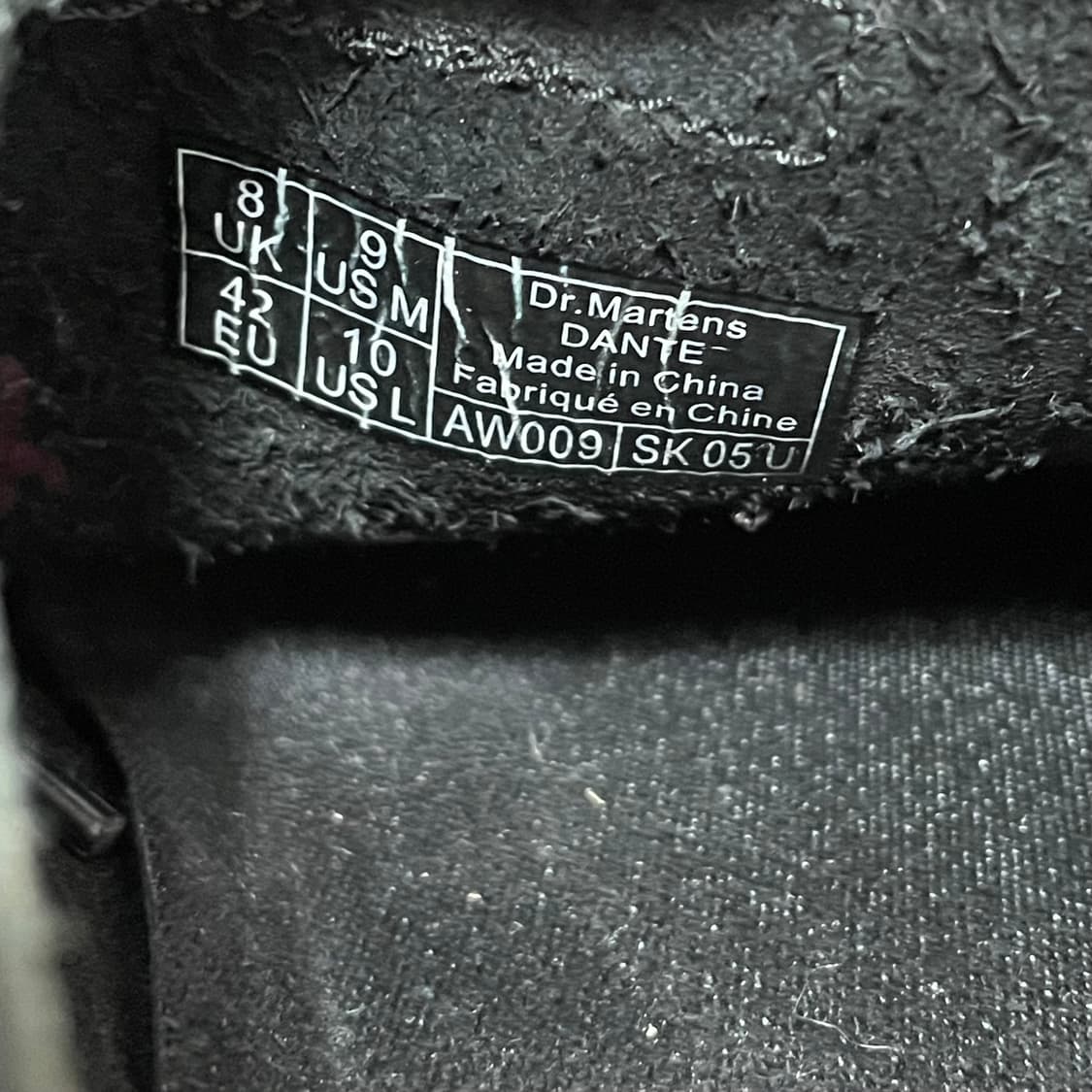 [uk8] 닥터마틴 단테 블랙 가죽 로퍼 로우워커 상품이미지6