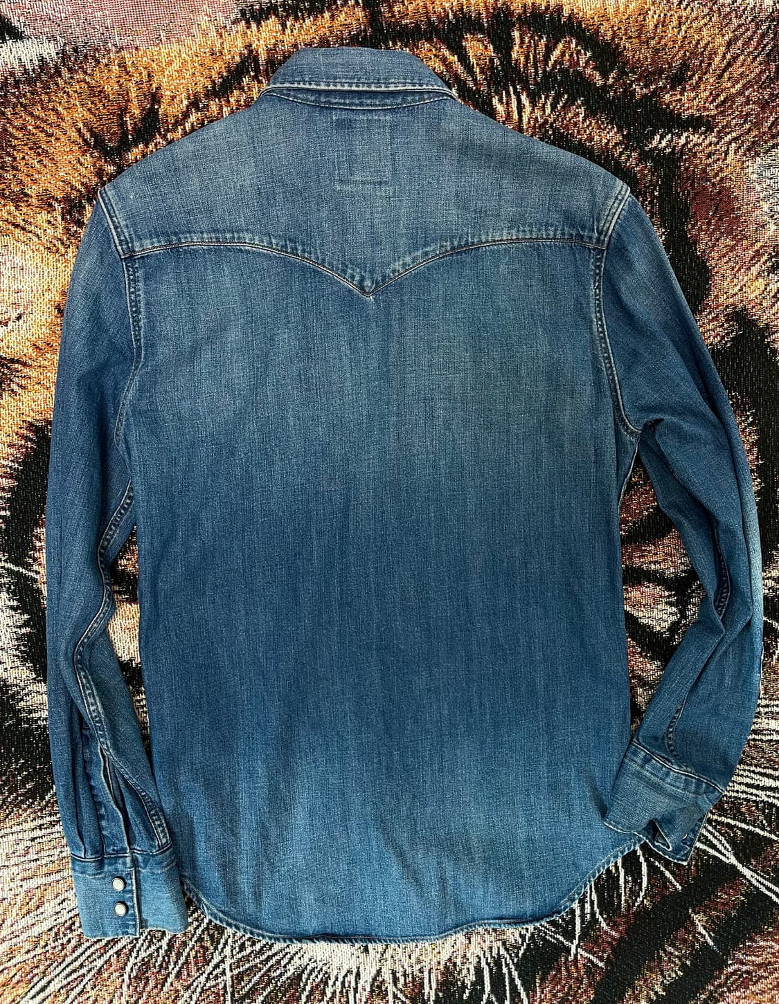 (S) levis 리바이스 투포켓 중청 데님 셔츠 상품이미지4