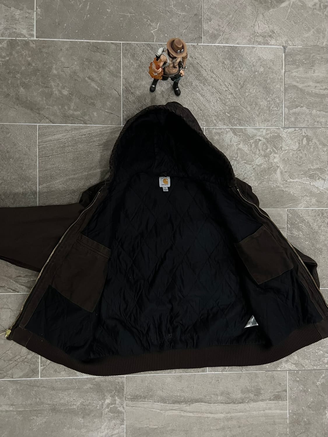 (XL) 칼하트 덕 액티브 후드자켓 J130 DKB 다크브라운 상품이미지3