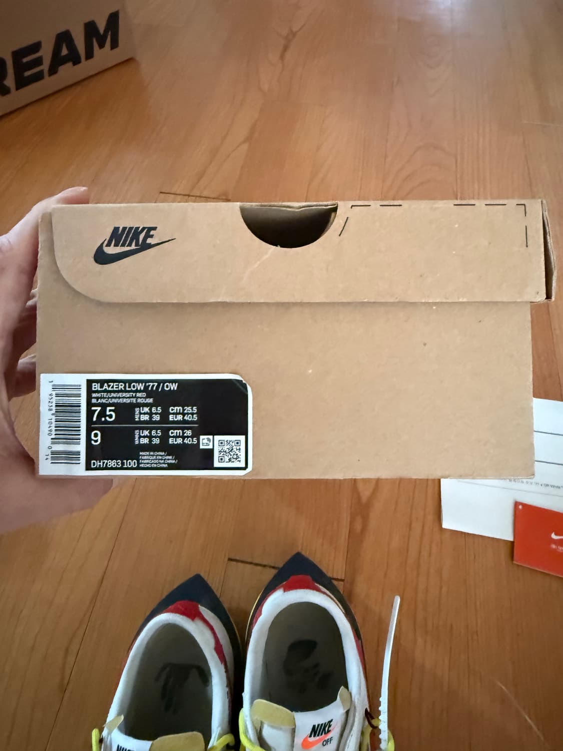 나이키 x 오프화이트 블레이저 로우 77 상품이미지8