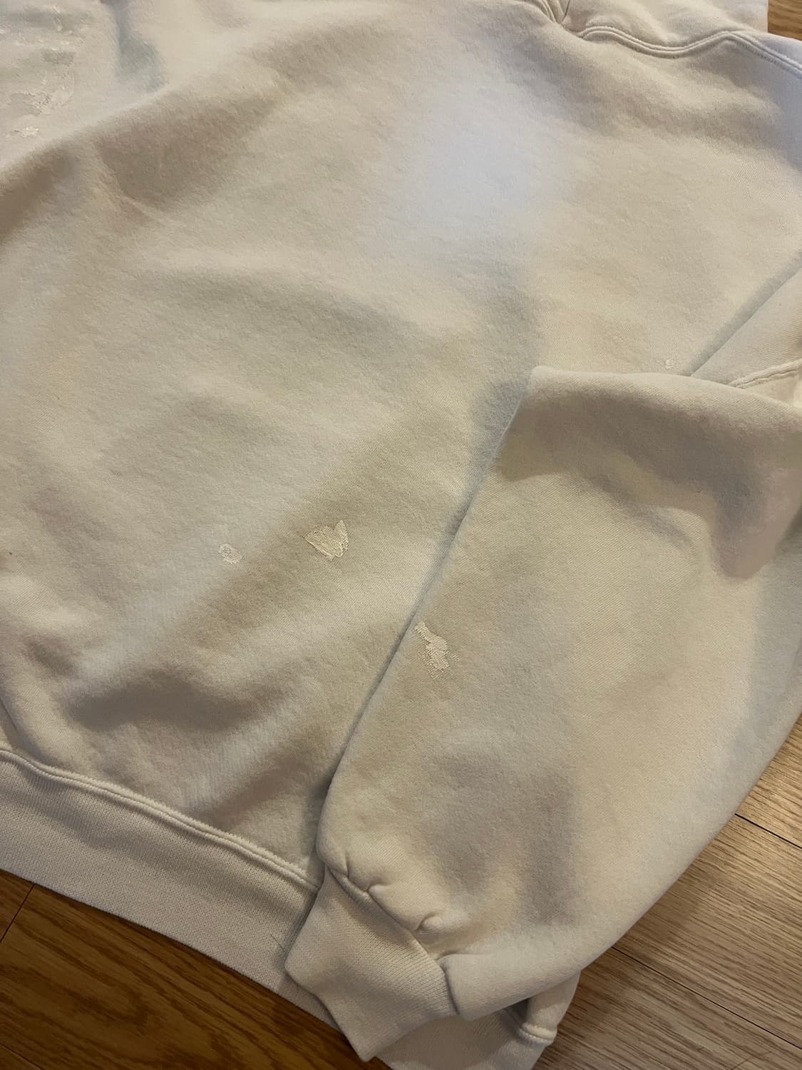 90s 러셀 빈티지 후드 화이트 XXL 상품이미지8