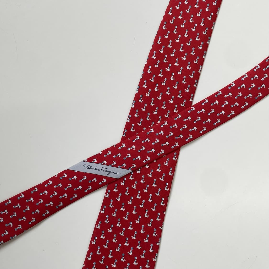 최상급 신형라벨 페레가모(Ferragamo) 명품 정품 넥타이7.7cm 상품이미지4