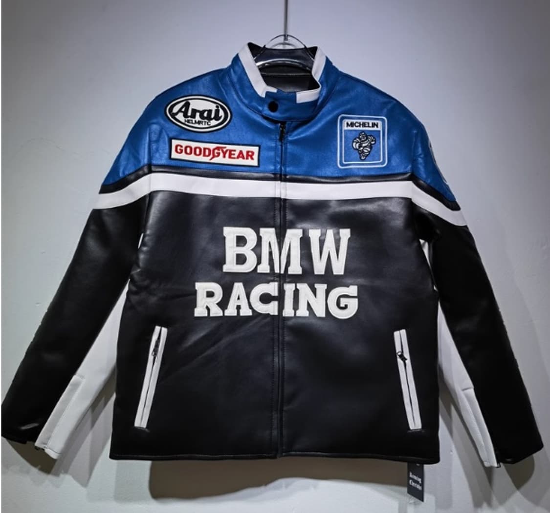 BMW 바이크 가죽자켓 래더자켓 레이싱 빈티지스타일 상품이미지1