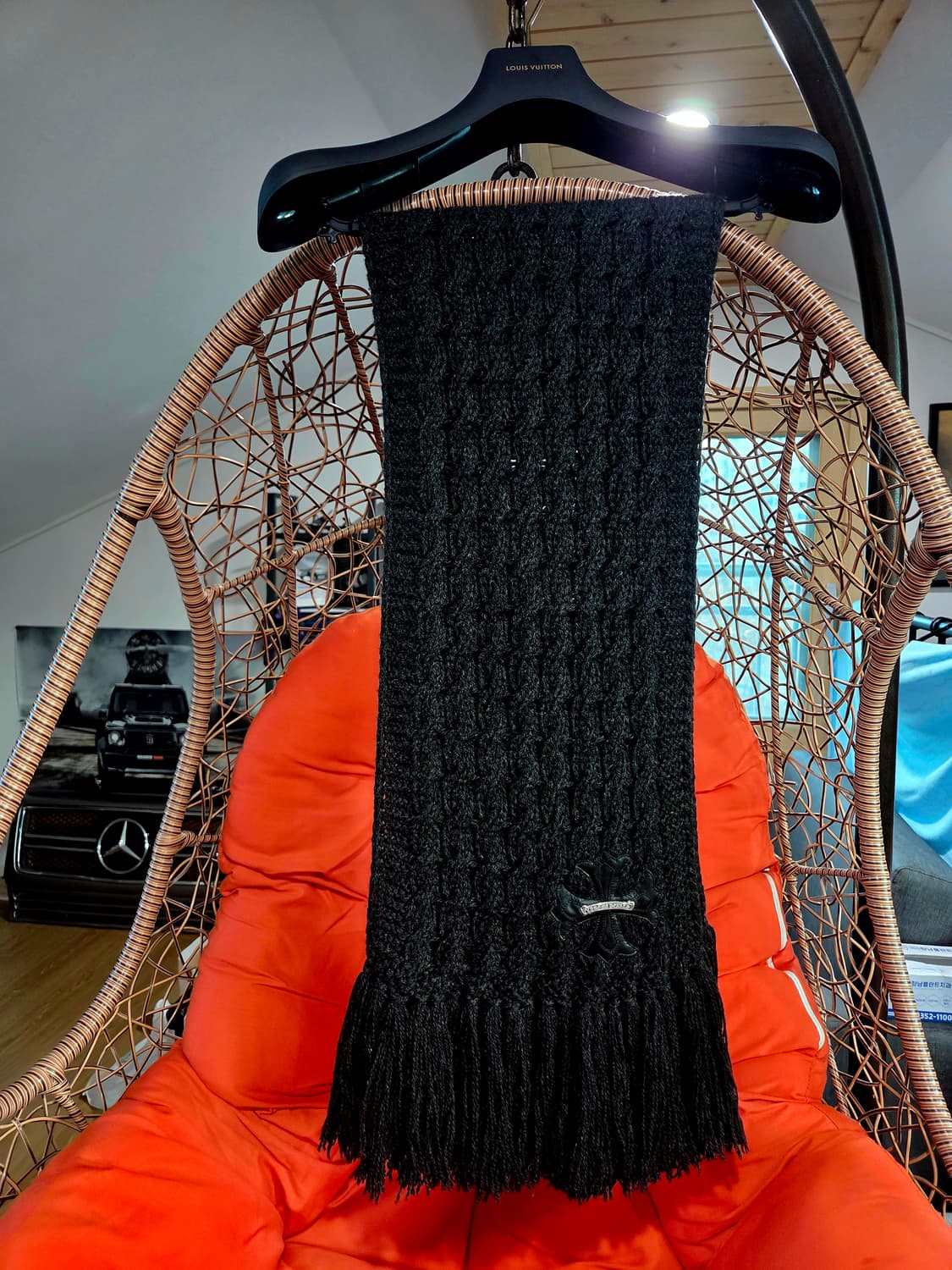 크롬하츠 정품 목도리(100%캐시미어) 상품이미지1