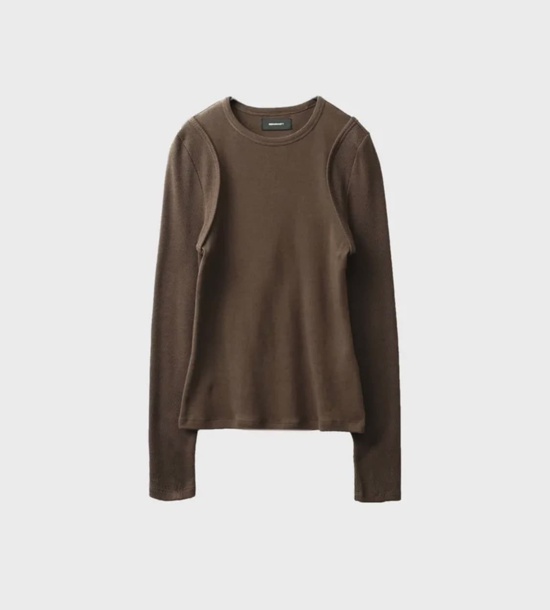 999휴머니티 라인 롱슬리브 브라운 상품이미지1